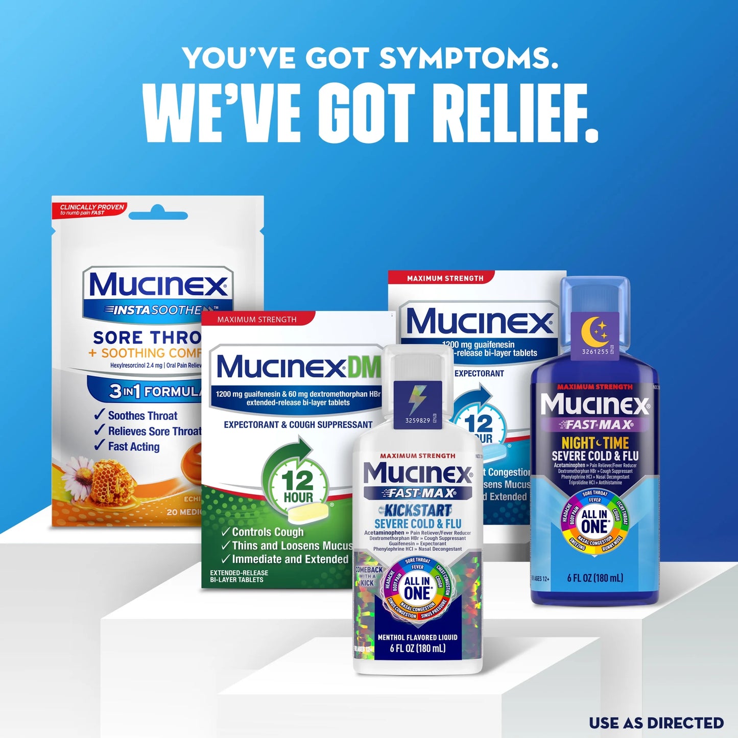 (2 Pack) 12 Hour Expectorant, OTC Medicine for Excess Mucus Relief, Chest Congestion, 100 Tablets