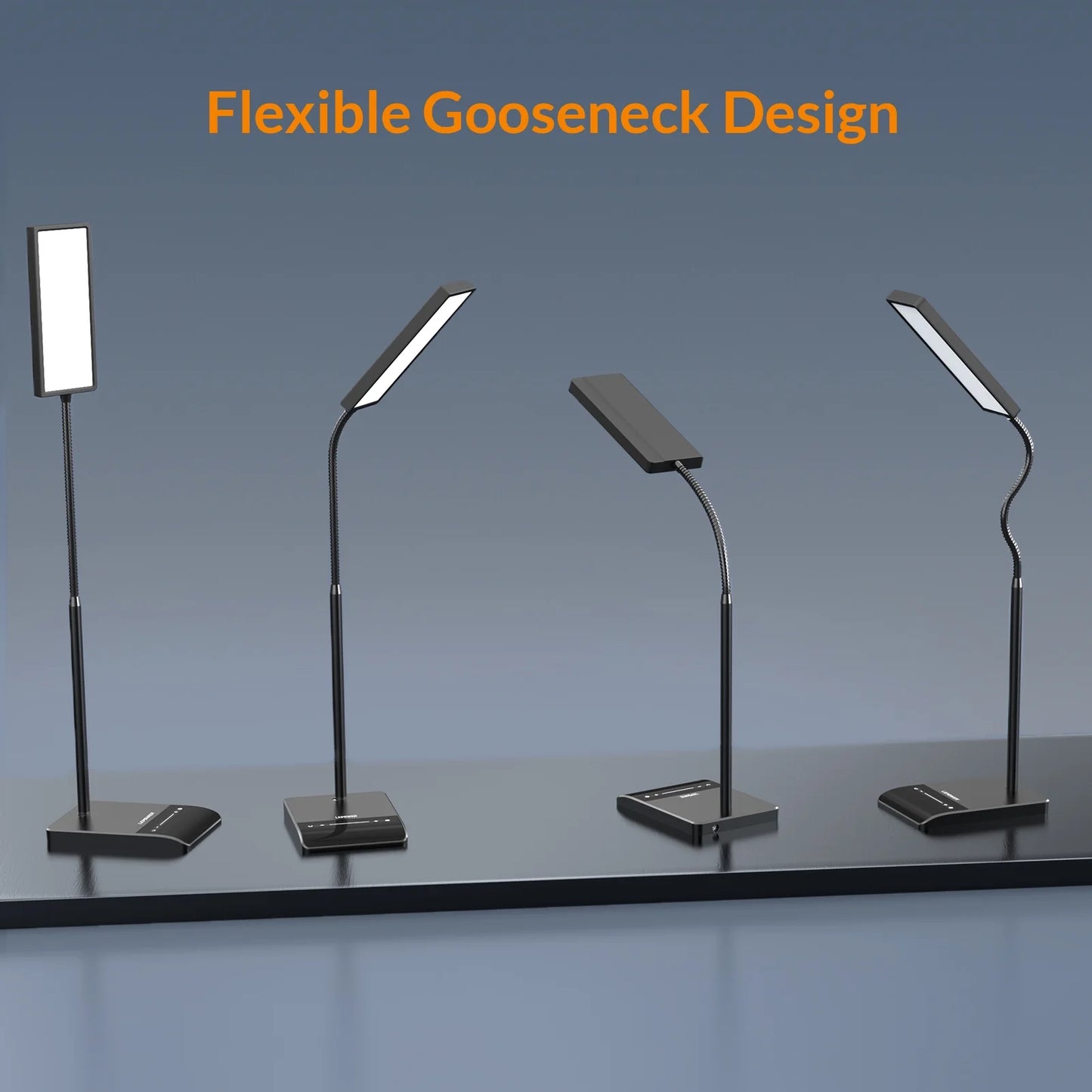 LED Desk Lamp, 800LM LED Touch Desk Lamp for Home Office, 12W 50 Lighting Modes Eye-Caring Reading Lamp Gooseneck Lamp