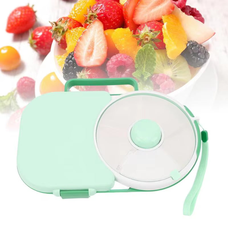 Kids Lunch Box Rotating Lunch Boxes for Kids Children Lunchbox with Small Snack Spinner Portable Lunch Container with 5