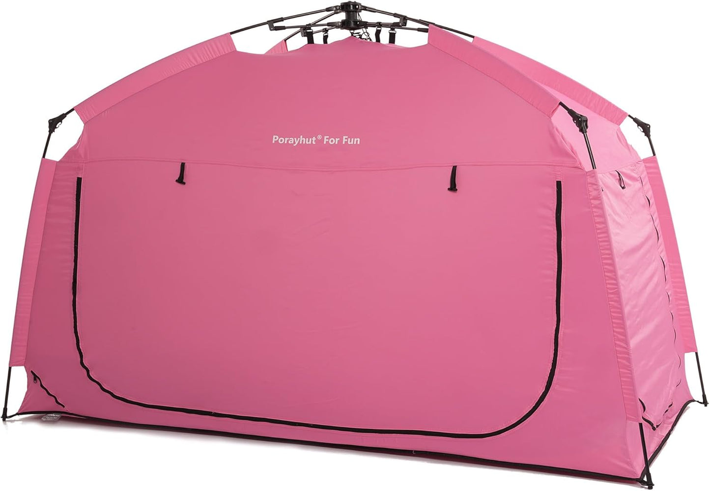 Indoor Instant Privacy Bed Tent for Sleeping,Quick Set-Up Bed Canopies,Portable Bed Drapes with Large Space and 3 Doors (Pink, Twin)