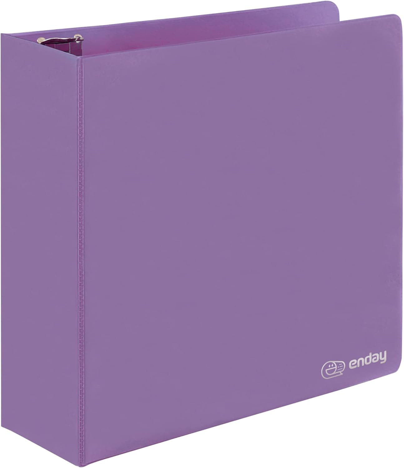 3 Inch Binder 3 Ring Binders Purple, Slant D-Ring 3” Clear View Cover with 2 inside Pockets, Heavy Duty Colored School Supplies Office and Home Binders – by