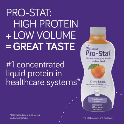 Concentrated Liquid Protein Medical Food - Peach Flavor with Fiber, 30 Fl Oz Bottle (Case of 6)