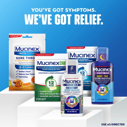 (2 Pack)  12 Hour Expectorant, OTC Medicine for Excess Mucus Relief, Chest Congestion, 100 Tablets