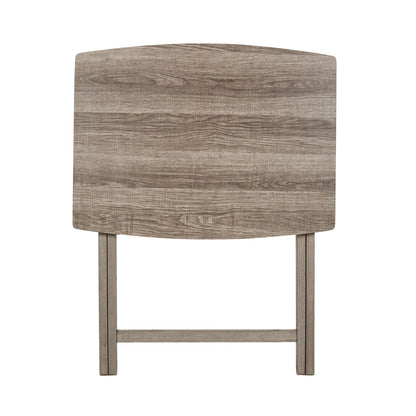 Modern Indoor Folding XL Oversized Tray Table in Rustic Gray L23.5 X W18 X H26 Inches.