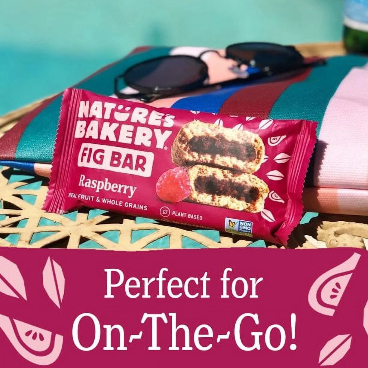 , Raspberry Fig Bar, Twin Pack, 2 Oz Each, 18 Count Box ( 2 Box )