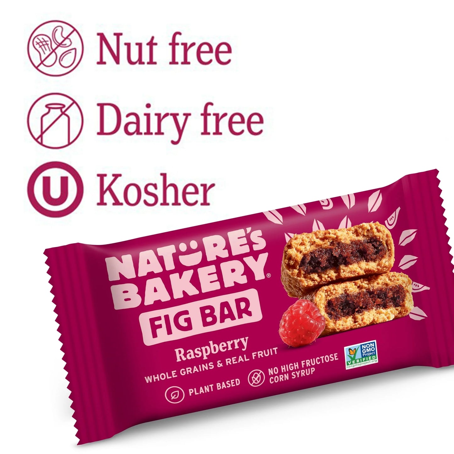 , Raspberry Fig Bar, Twin Pack, 2 Oz Each, 18 Count Box ( 2 Box )