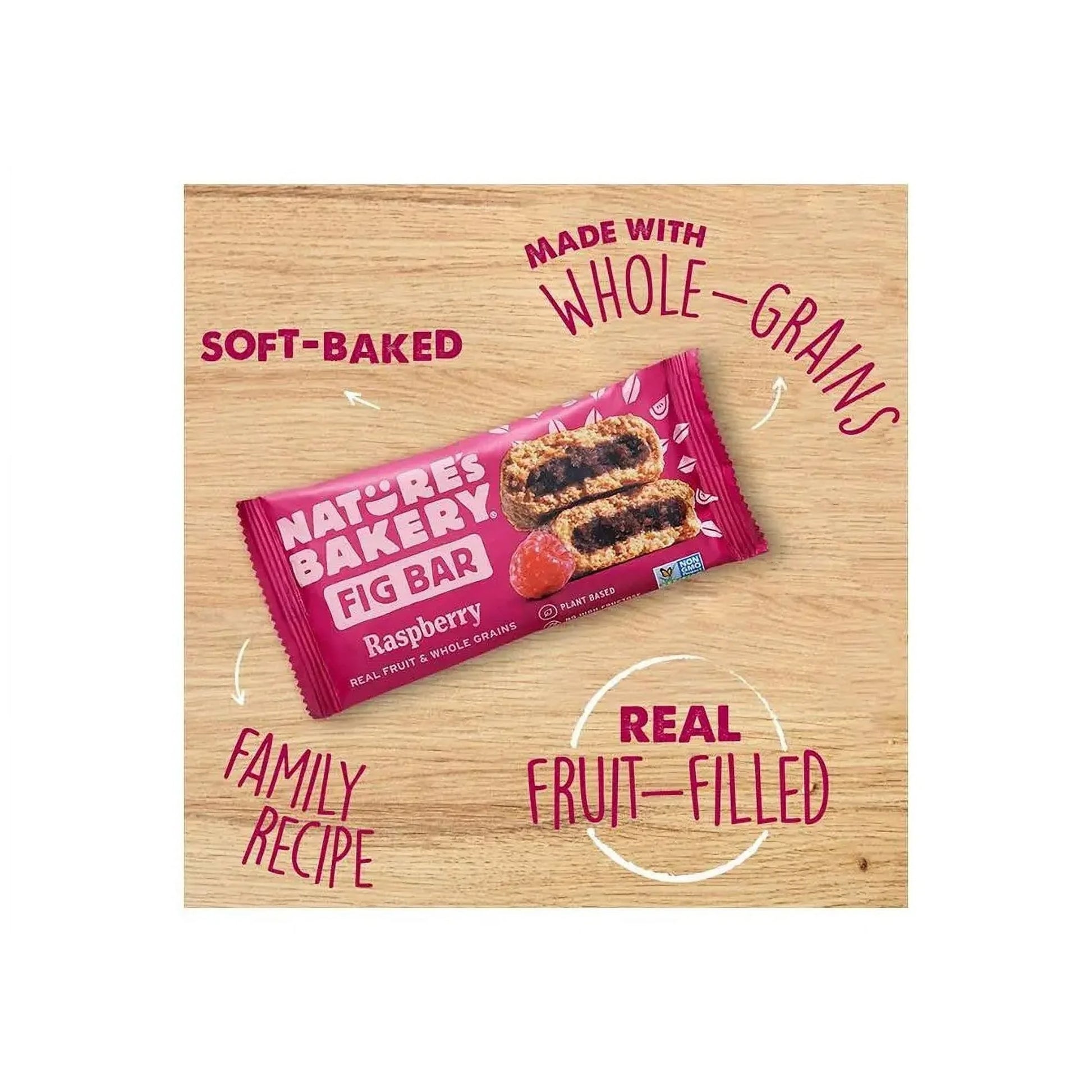 , Raspberry Fig Bar, Twin Pack, 2 Oz Each, 18 Count Box ( 2 Box )