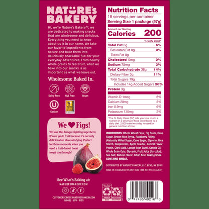 , Raspberry Fig Bar, Twin Pack, 2 Oz Each, 18 Count Box ( 2 Box )