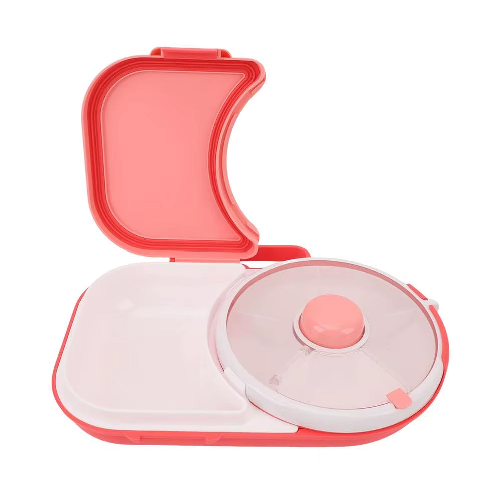 Kids Lunch Box Rotating Lunch Boxes for Kids Children Lunchbox with Small Snack Spinner Portable Lunch Container with 5