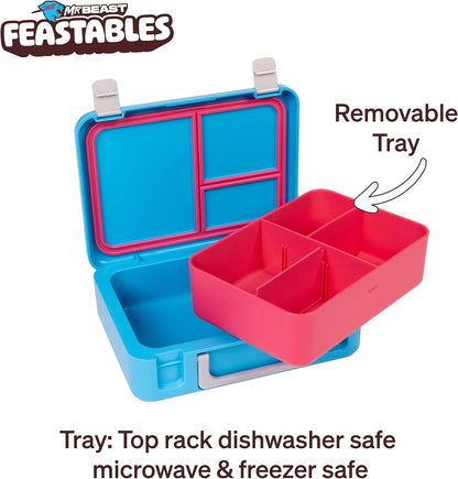 Mrbeast  World'S Coolest Collectible Lunch Box, Bpa-Free, Blue/Pink