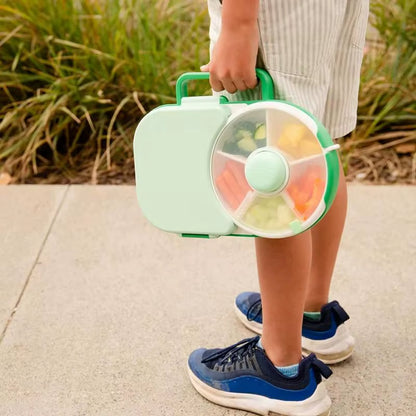 Kids Lunch Box Rotating Lunch Boxes for Kids Children Lunchbox with Small Snack Spinner Portable Lunch Container with 5