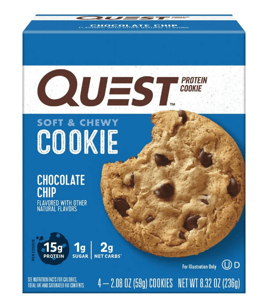 Protein Cookie, High Protein, Chocolate Chip, 4 Count (Pack of 2)